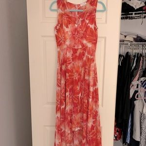 Calvin Klein floral 2-layer dress